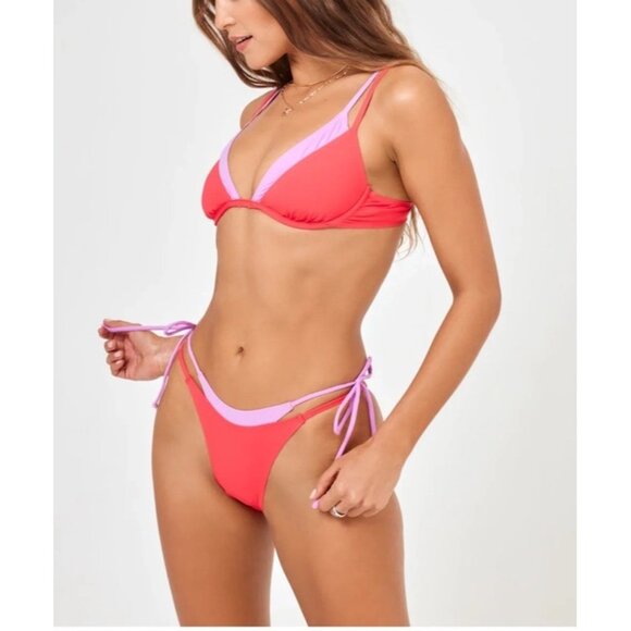 L*Space Pink and Purple Bikini - Picture 10 of 10
